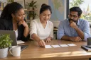 A business team chooses one manageable technology improvement before planning later phases.